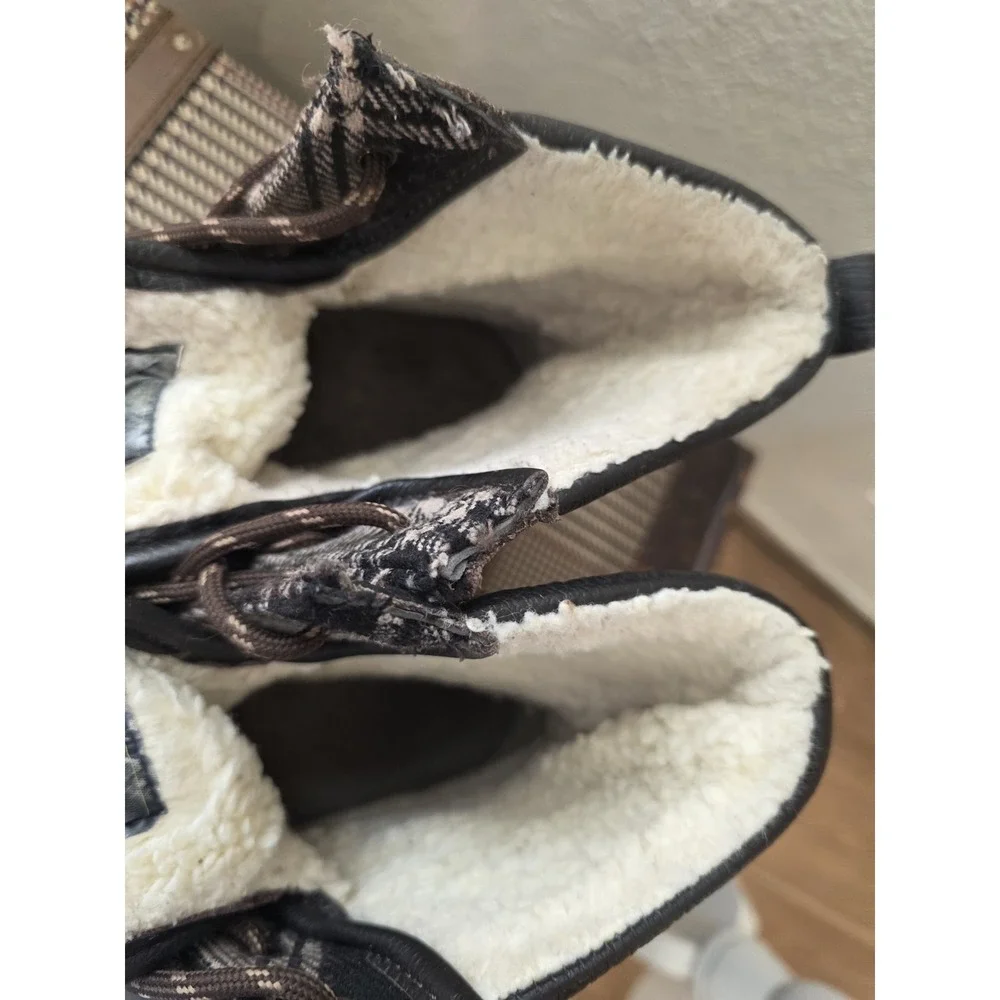 Pendleton Insulated Plaid Heritage Duck Winter Snow Boots Mens Size 9